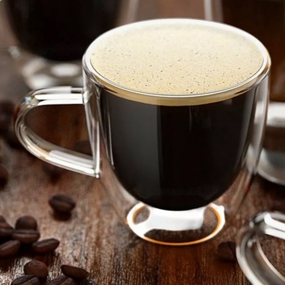 Set of 4 clear glass coffee mug Tea mug Espresso - Picture 4 of 10